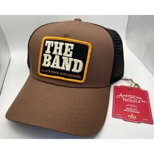 THE BAND American Needle TRUCKER SnapBack baseball Hat Cap New With Tags Brown